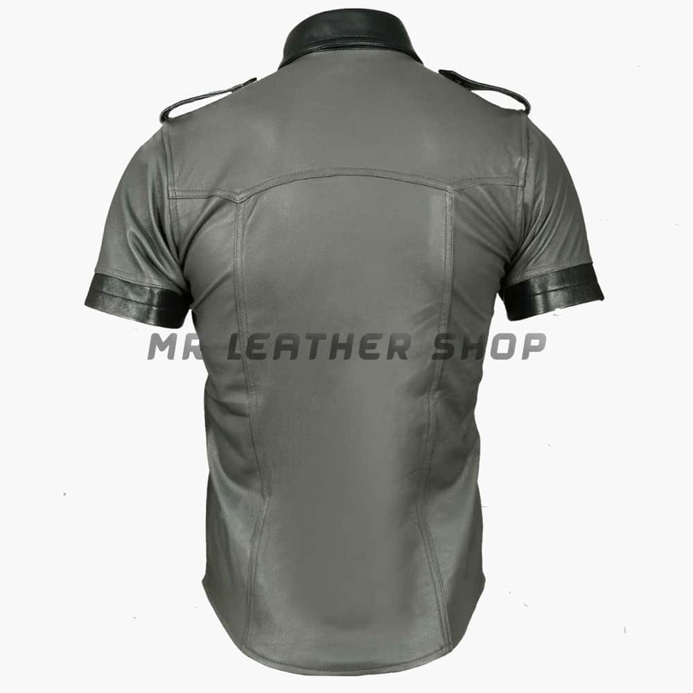 men's lambskin leather shirt