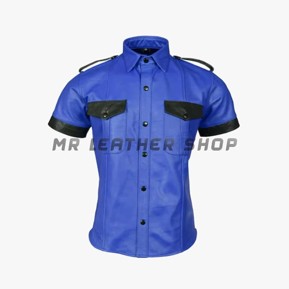 Short Sleeve Leather Shirts Mr Leather Shop